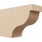 Ekena Millwork 4in. W x 8in. H x 12in. L Garner Woodgrain TimberThane Rafter Tail, Primed Tan RFTUR04X08X12GARRCPR - alternate 1